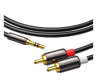 UGREEN AV116 Przewód 35mm Jack do 2RCA Cinch 5m czarny - 1501462 - zdjęcie 2